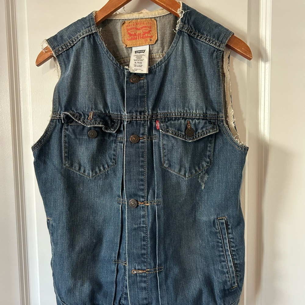 Levi's Blue Denim Vest